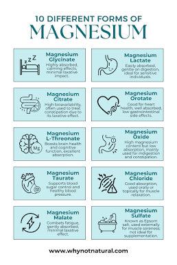 Understanding the different chemical structures of magnesium supplements. Source: WhyNotNatural